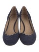 Chloé Suede Scalloped Accent Pumps