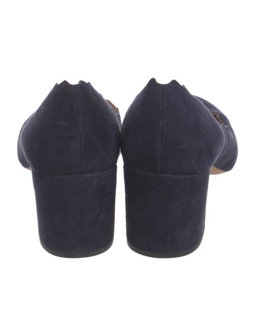 Chloé Suede Scalloped Accent Pumps