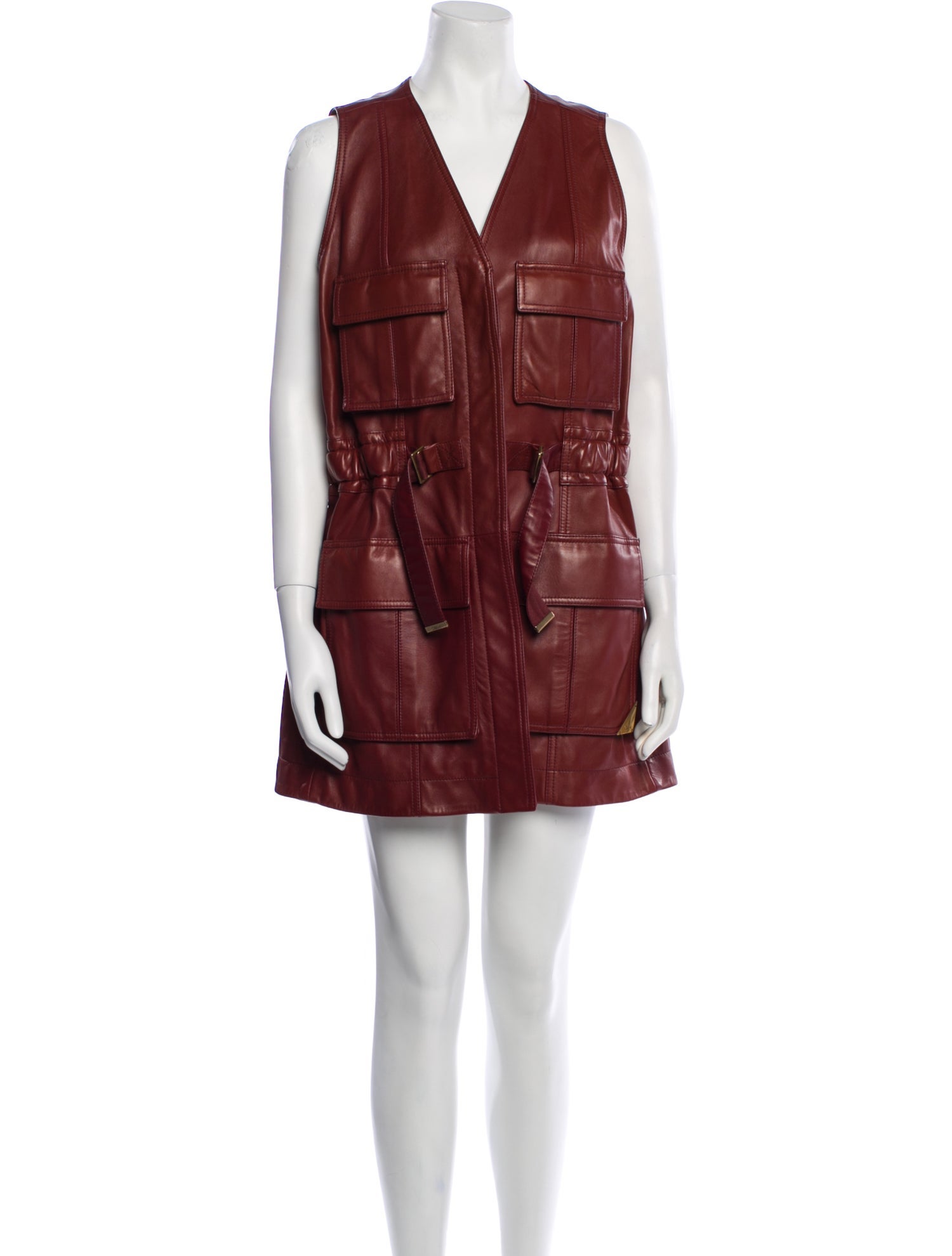 Chloé Lamb Leather Mini Dress
