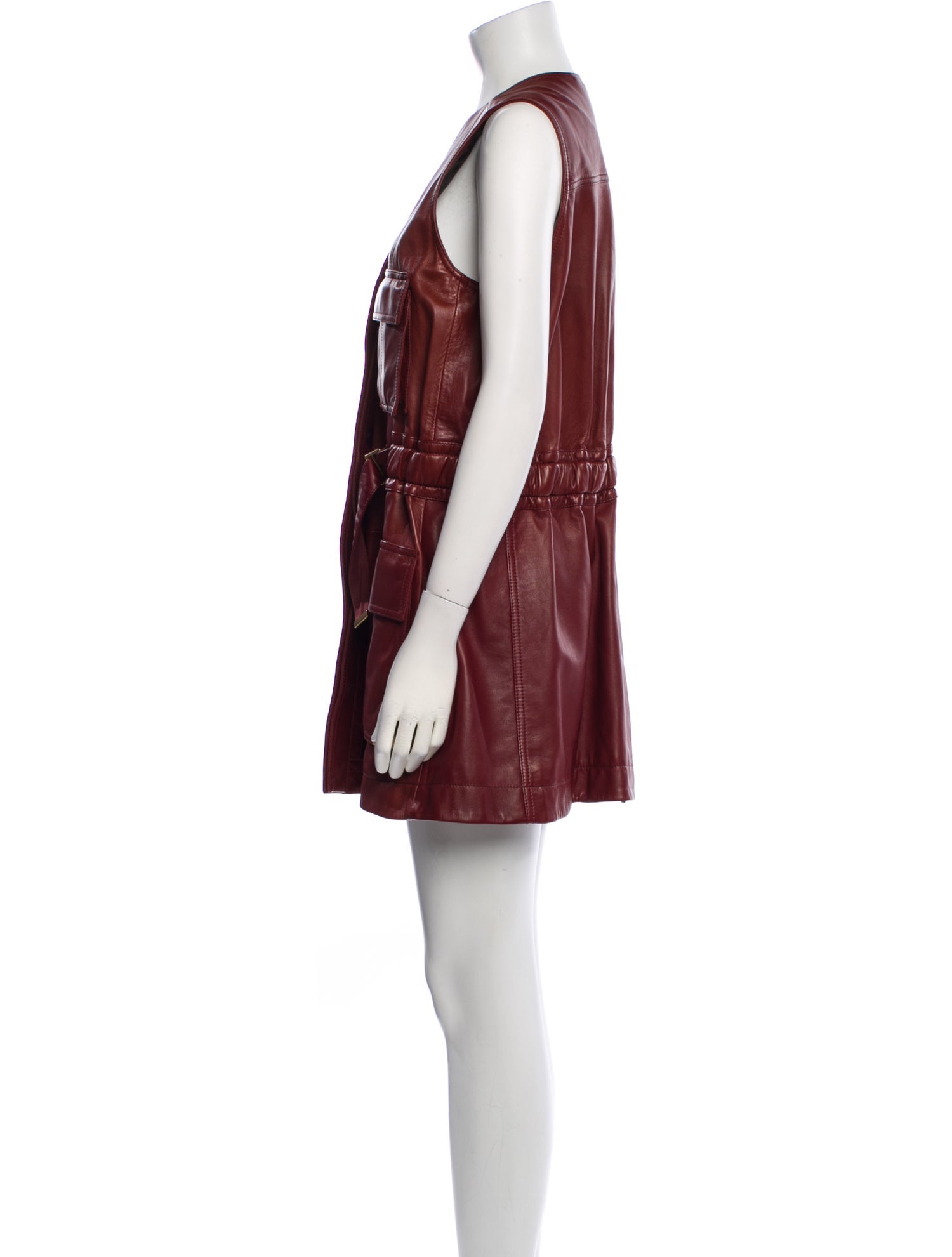 Chloé Lamb Leather Mini Dress