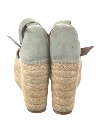 Chloé Suede Scalloped Accent Espadrilles