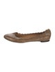Chloé Snakeskin Animal Print Ballet Flats