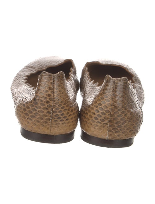 Chloé Snakeskin Animal Print Ballet Flats