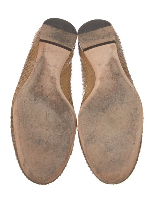 Chloé Snakeskin Animal Print Ballet Flats