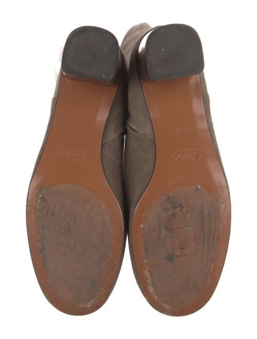 Chloé Suede Studded Accents Riding Boots