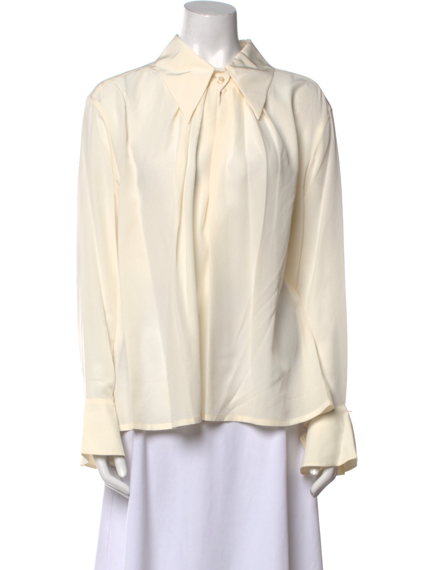 Chloé Silk Long Sleeve Button-Up Top w/ Tags