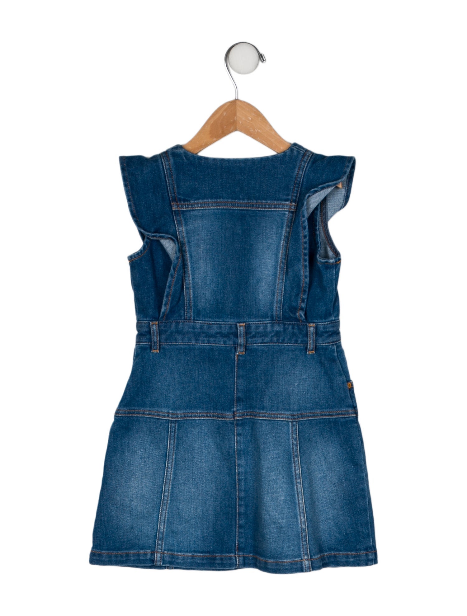 Chloé Toddler Girls' Sleeveless Denim Casual Dress