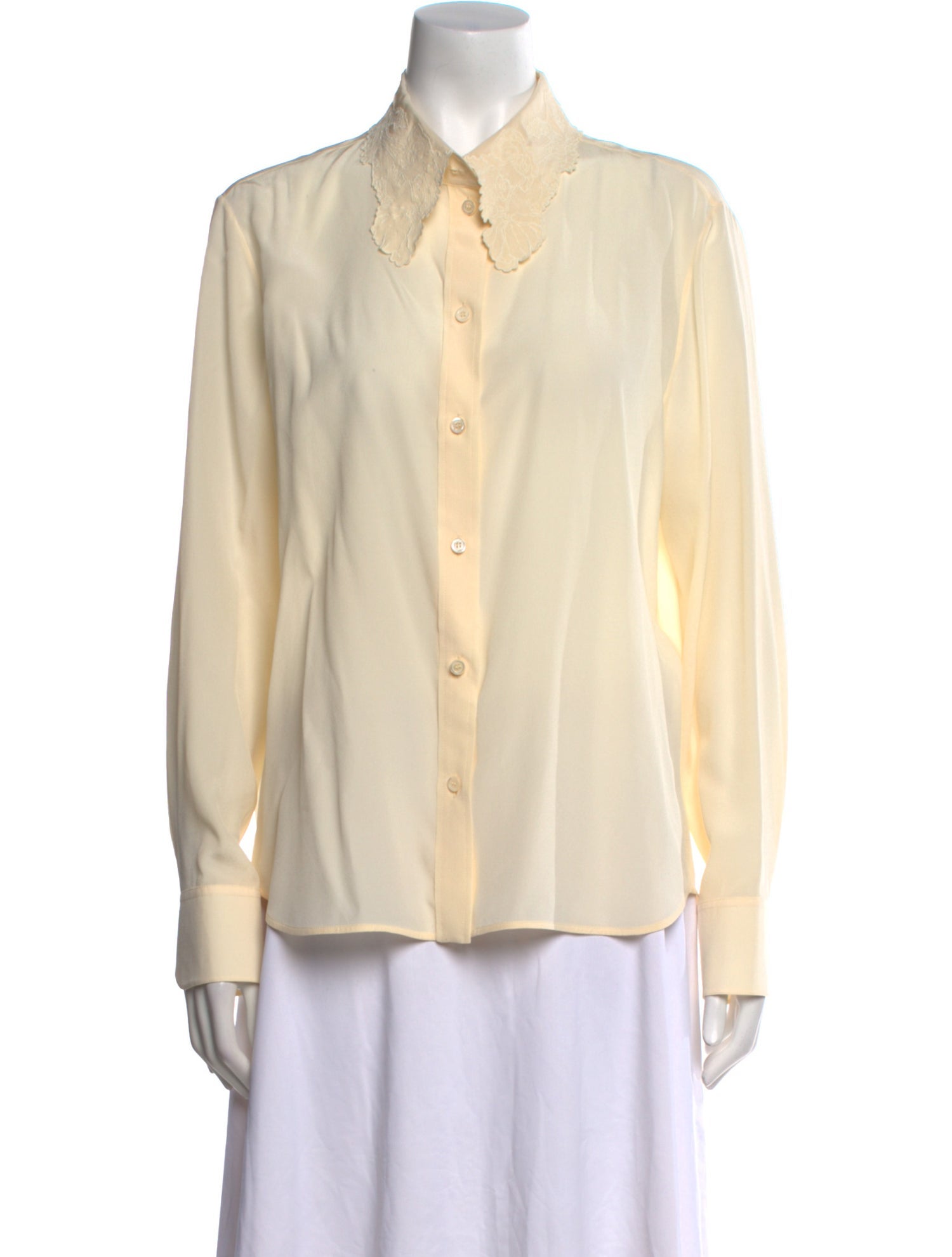 Chloé Silk Long Sleeve Button-Up Top w/ Tags