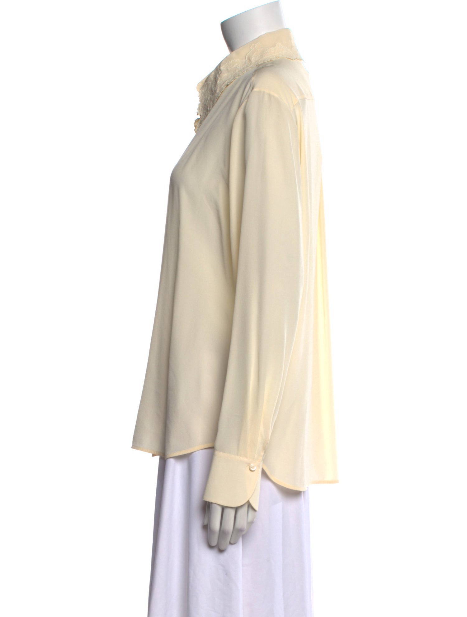 Chloé Silk Long Sleeve Button-Up Top w/ Tags