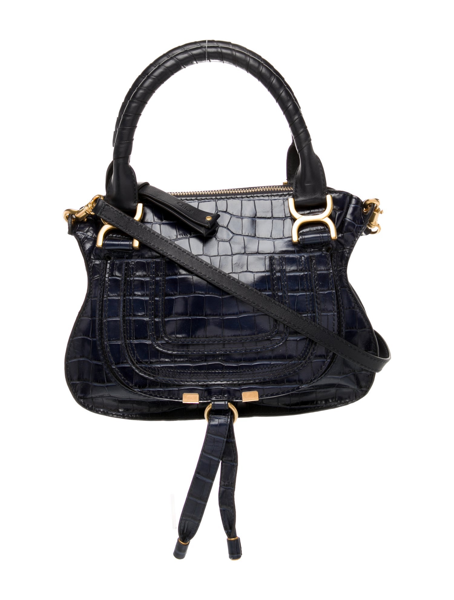 Chloé Embossed Leather Marcie