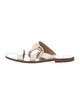 Chloé Leather Studded Accents Slides