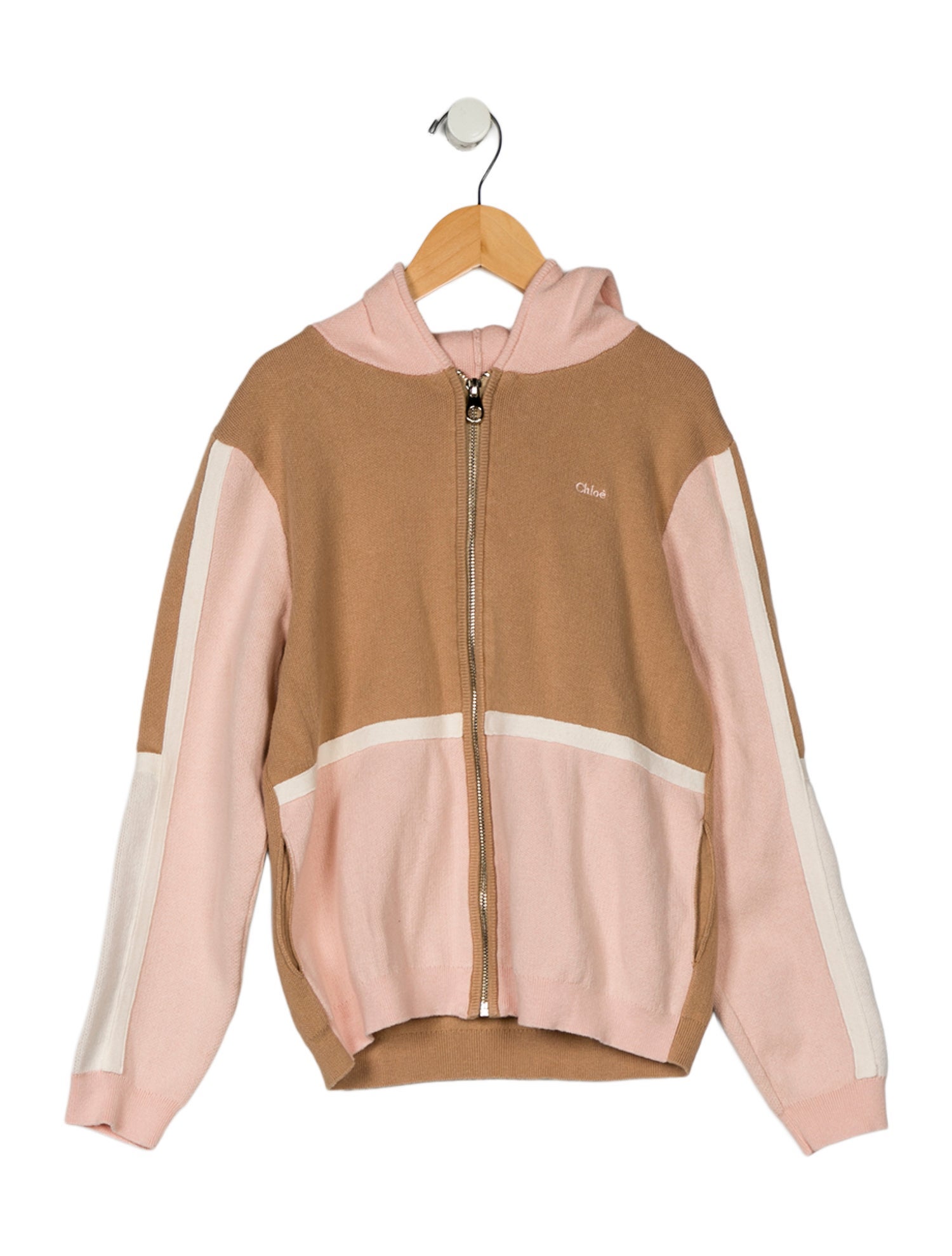 Chloé Chloé Girls' Zip-Up Knit Hoodie