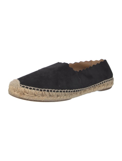 Chloé Suede Scalloped Accent Espadrilles
