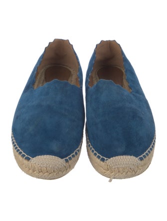Chloé Suede Colorblock Pattern Espadrilles