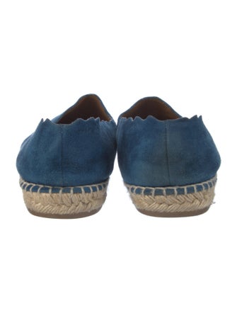 Chloé Suede Colorblock Pattern Espadrilles