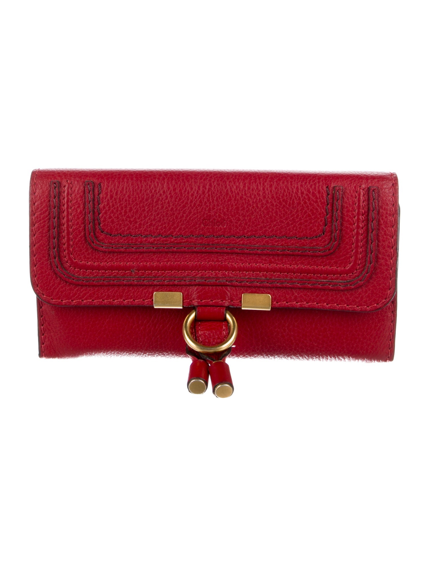 Chloé Marcie Coin Purse Leather Continental Wallet