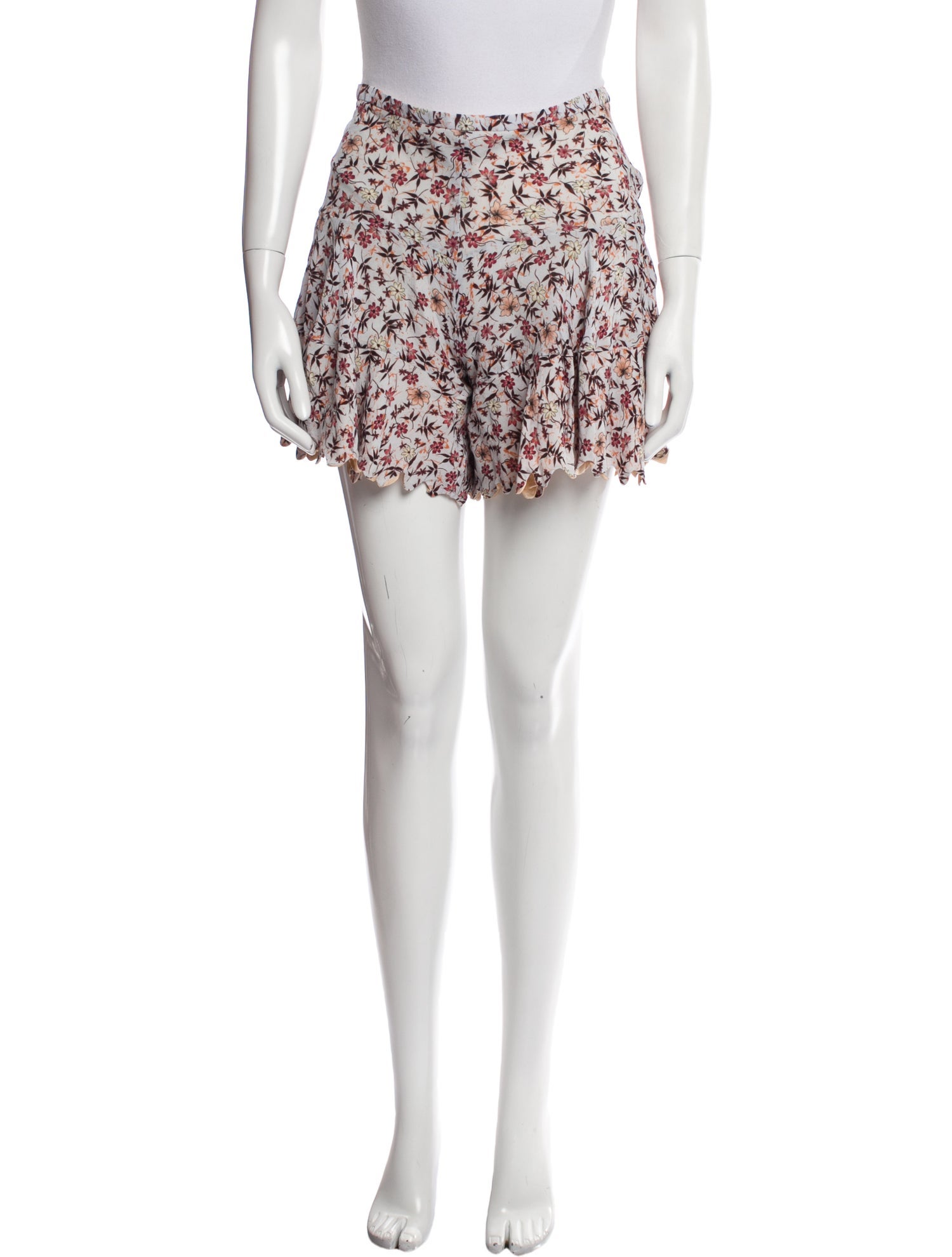 Chloé Floral Print Mini Shorts