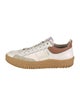 Chloé Leather Colorblock Pattern Sneakers