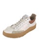 Chloé Leather Colorblock Pattern Sneakers