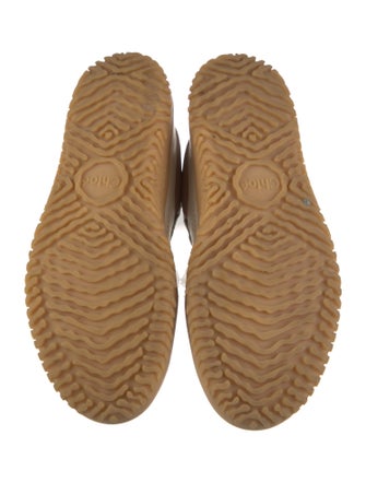 Chloé Leather Colorblock Pattern Sneakers