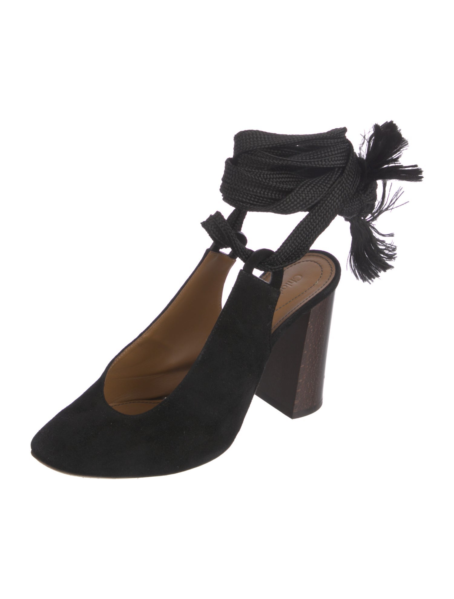 Chloé Suede Slingback Pumps