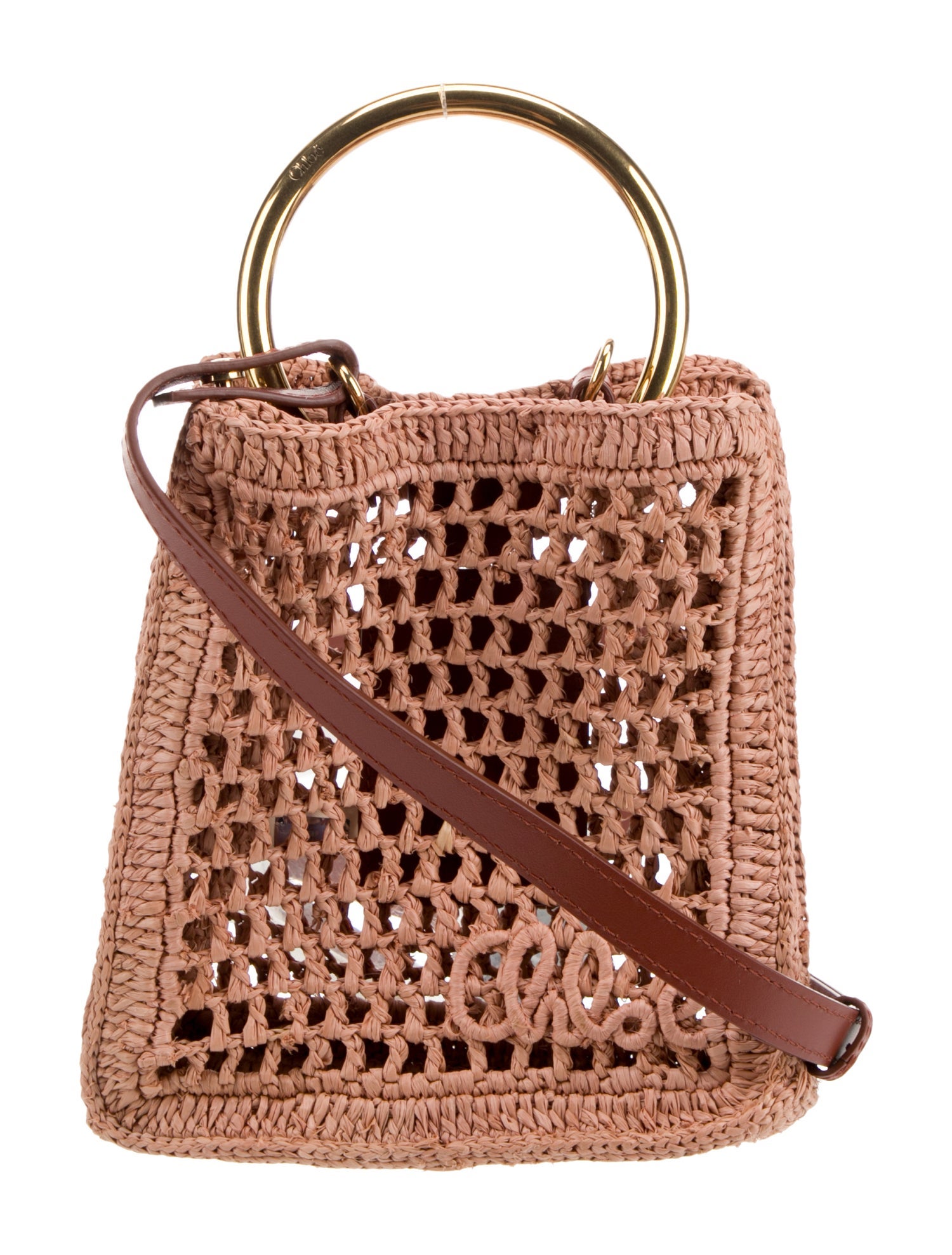 Chloé Raffia Bucket Bag