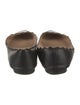 Chloé Leather Scalloped Accent Ballet Flats
