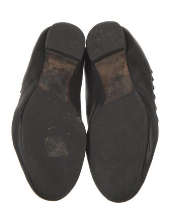 Chloé Leather Scalloped Accent Ballet Flats