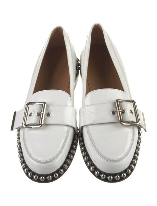 Chloé Leather Studded Accents Loafers