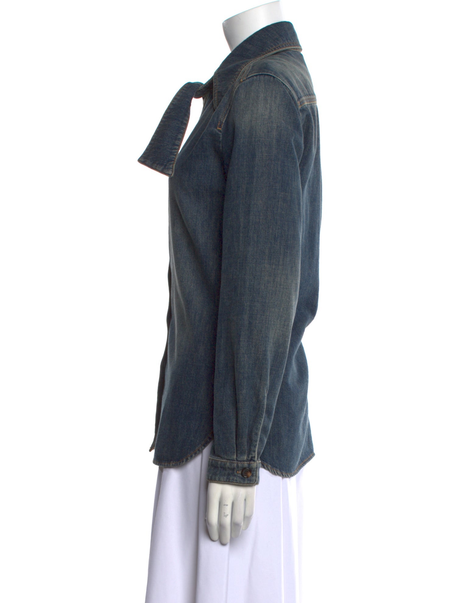 Chloé Long Sleeve Button-Up Top