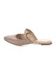 Chloé Leather Scalloped Accent Slides