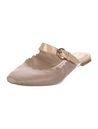 Chloé Leather Scalloped Accent Slides