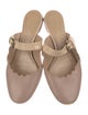 Chloé Leather Scalloped Accent Slides