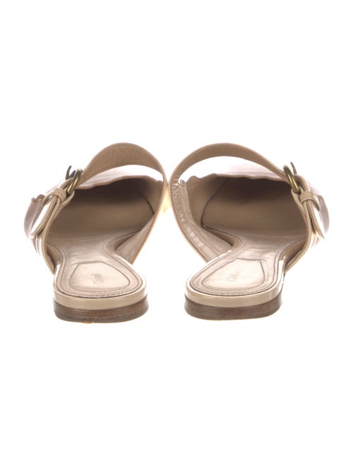 Chloé Leather Scalloped Accent Slides