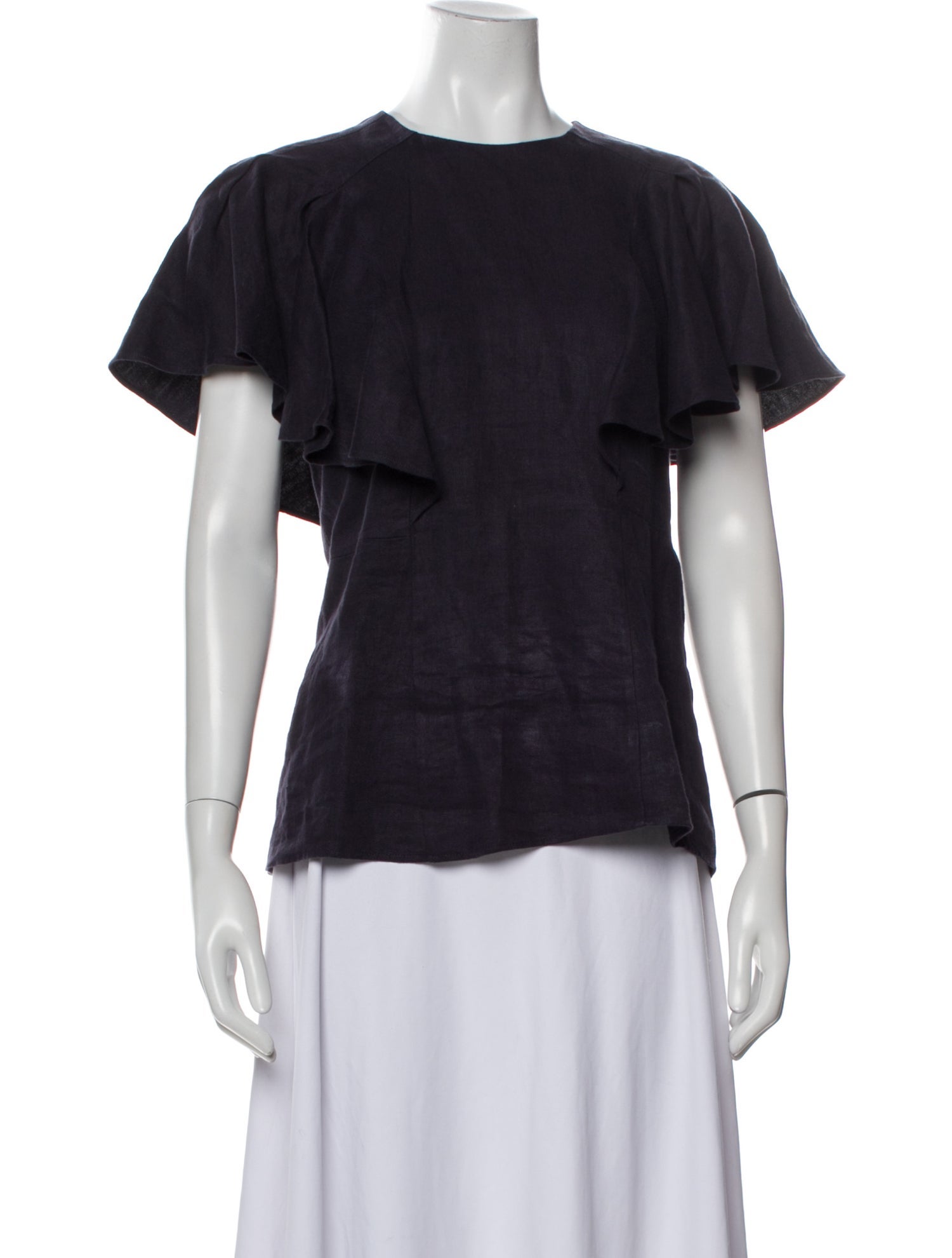 Chloé Linen Crew Neck T-Shirt