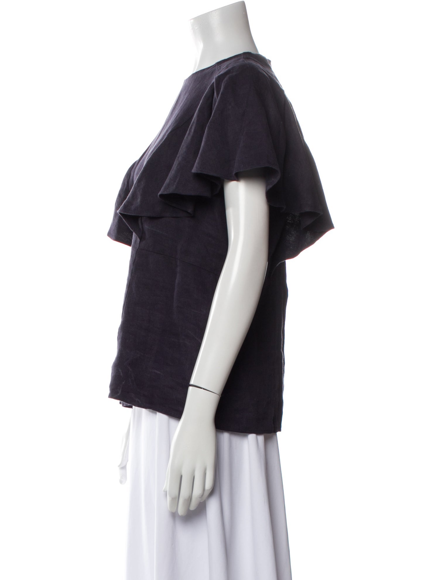 Chloé Linen Crew Neck T-Shirt