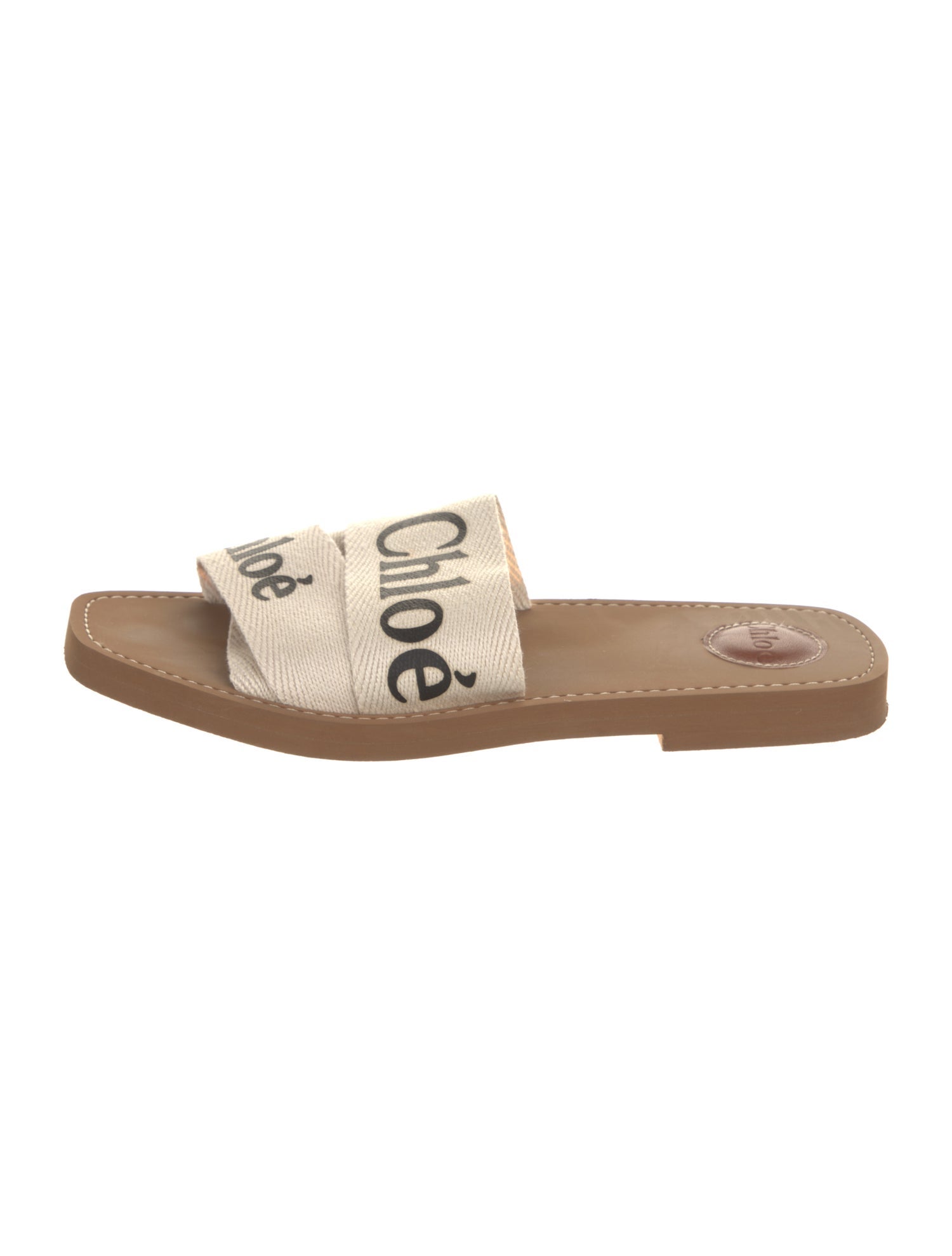 Chloé Canvas Graphic Print Slides