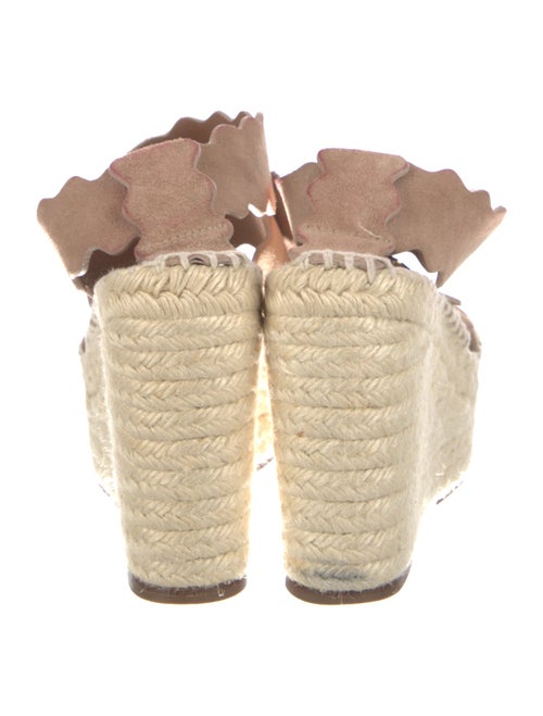 Chloé Suede Scalloped Accent Espadrilles