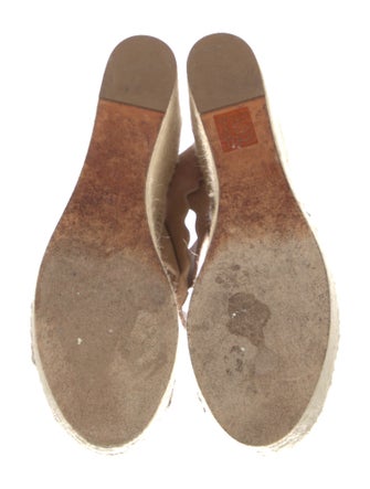 Chloé Suede Scalloped Accent Espadrilles