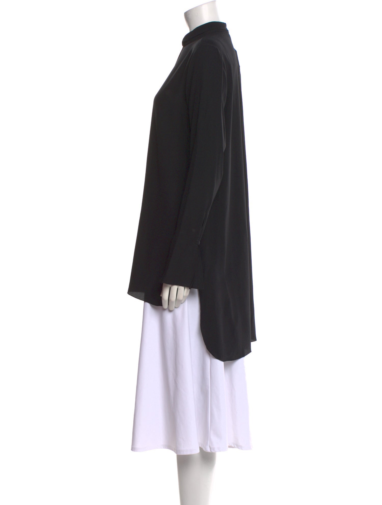 Chloé Silk Mock Neck Tunic