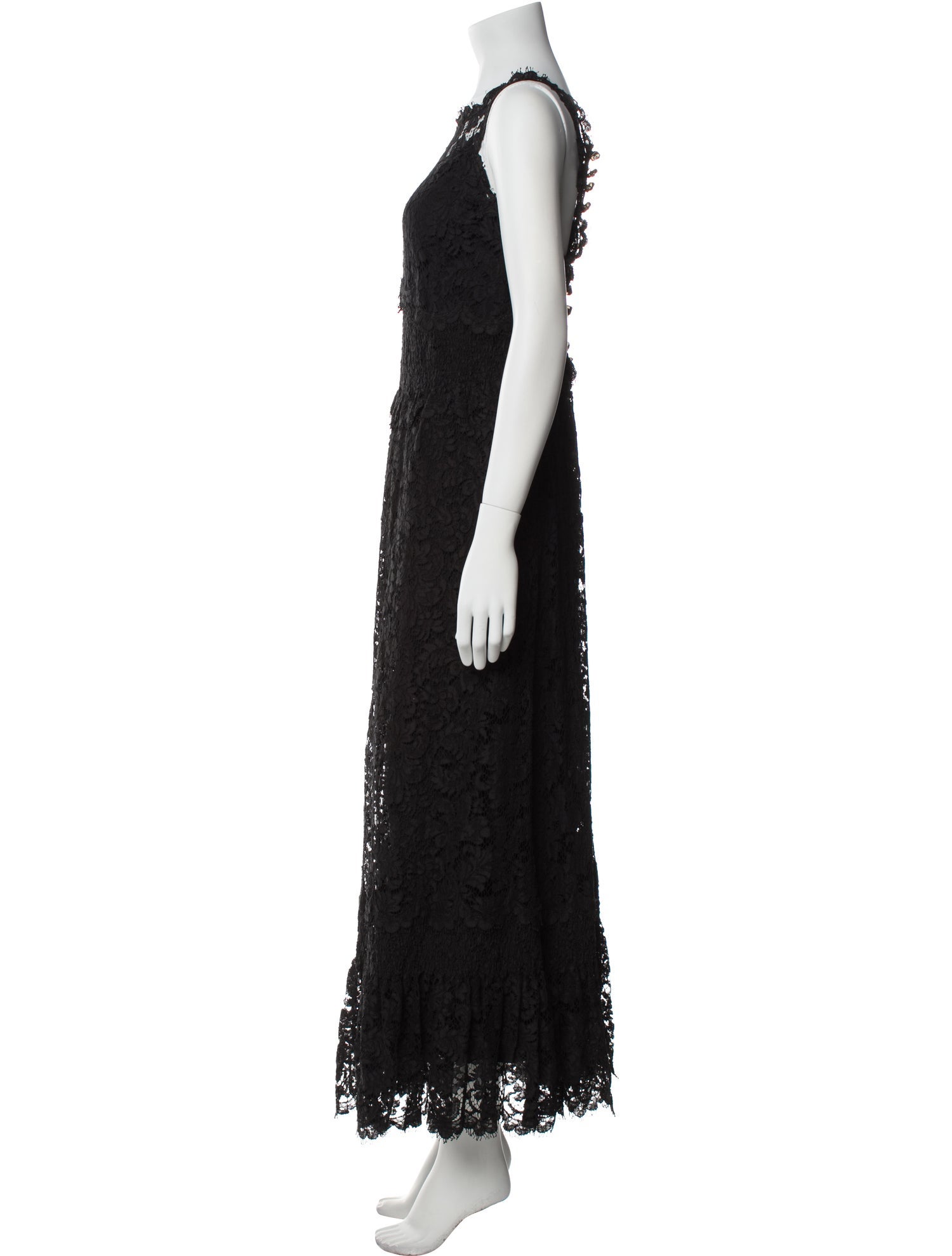 Chloé Crew Neck Long Dress