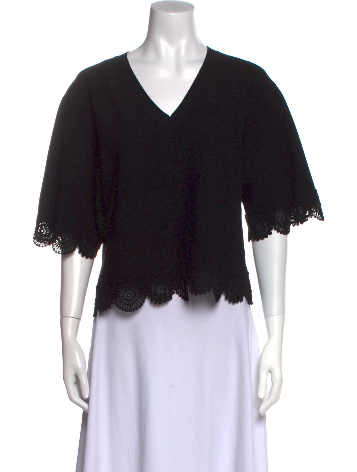 Chloé Virgin Wool V-Neck Sweater