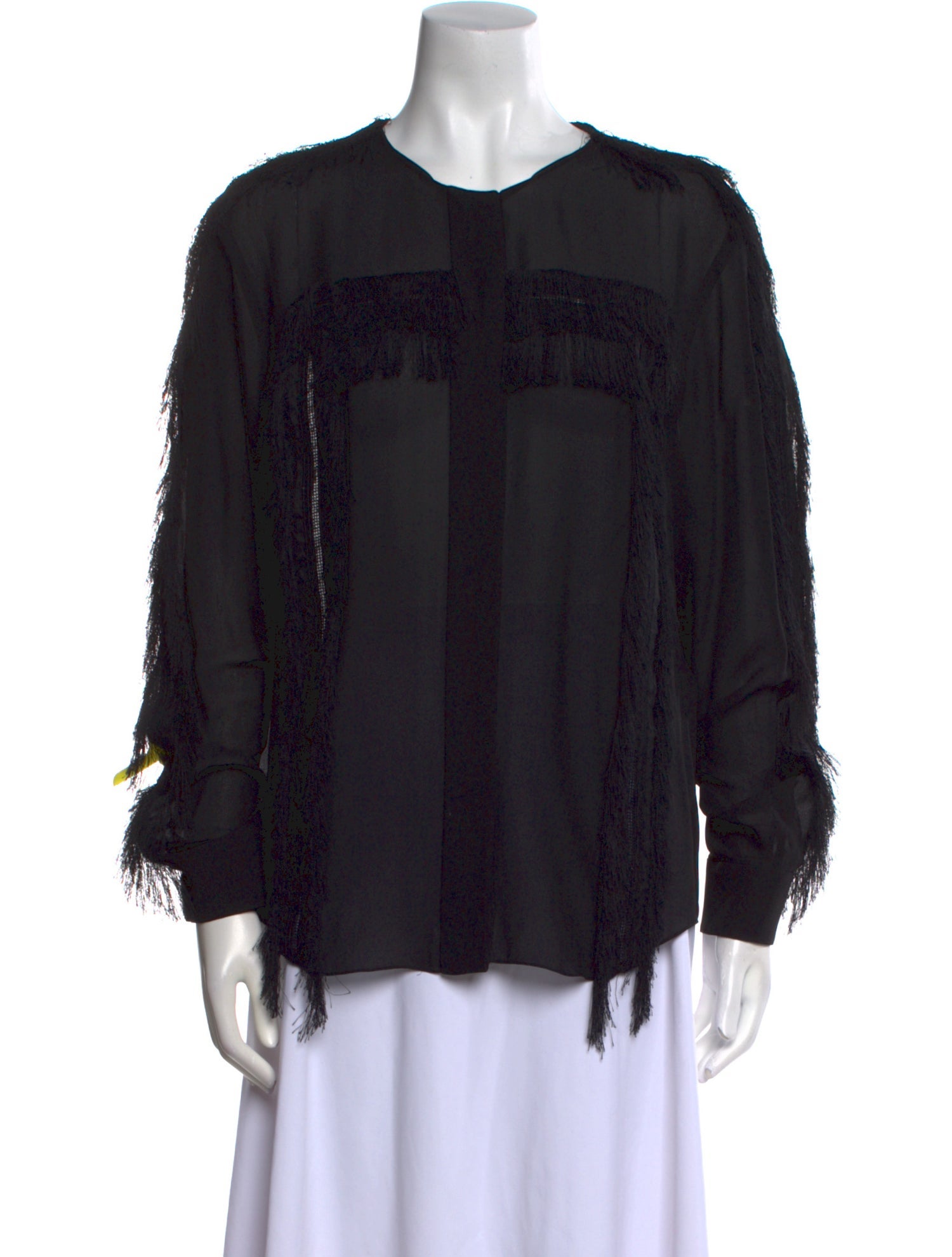 Chloé Silk Crew Neck Blouse