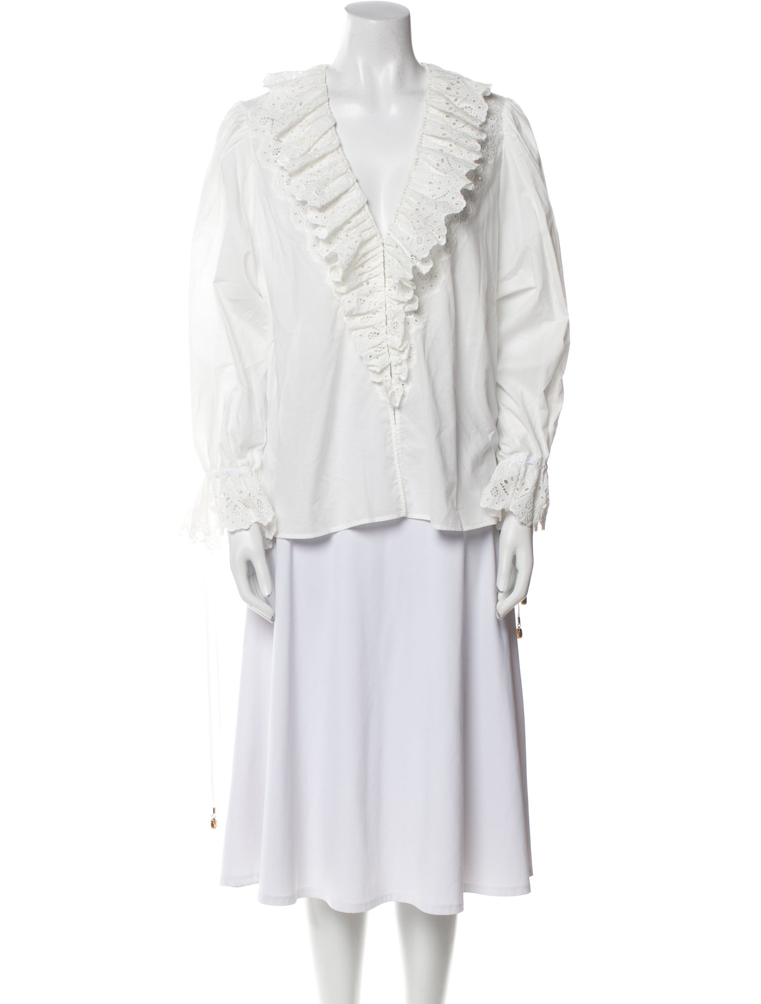 Chloé V-Neck Long Sleeve Tunic