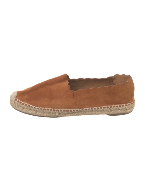 Chloé Suede Scalloped Accent Espadrilles