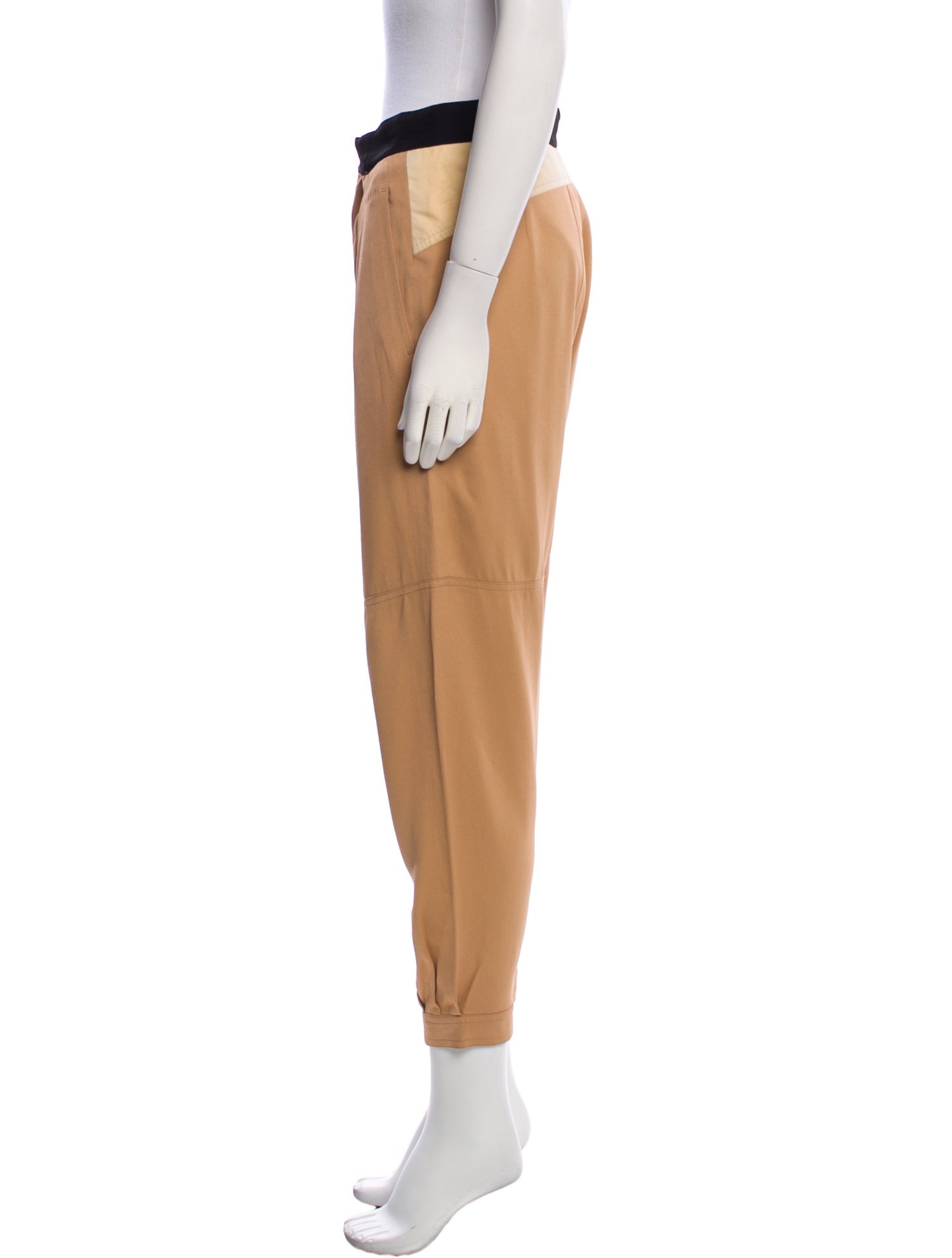 Chloé Colorblock Pattern Skinny Leg Pants