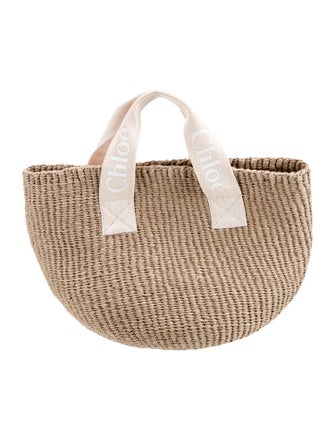 Chloé Raffia Top Handle Bag