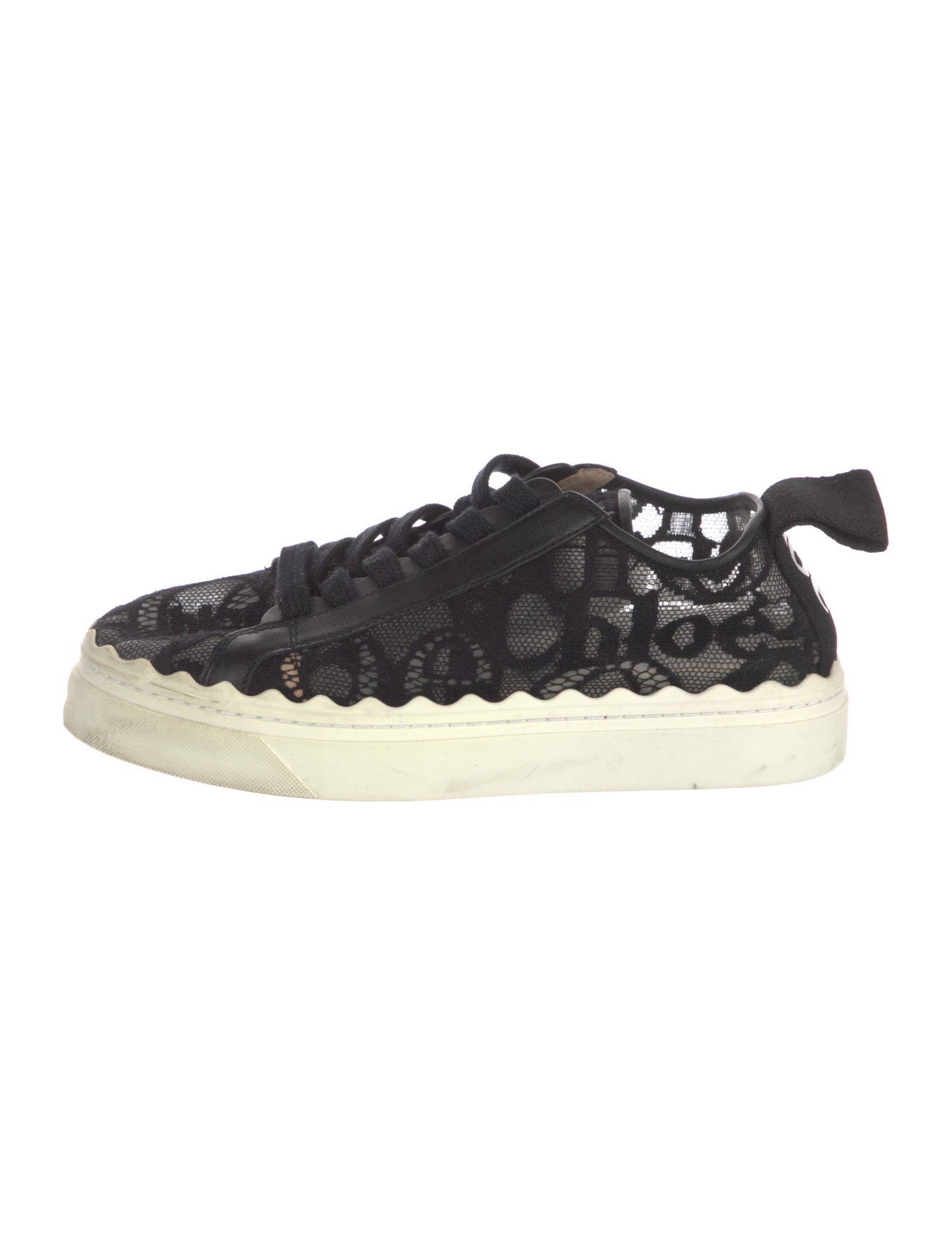 Chloé Lace Lace Pattern Sneakers