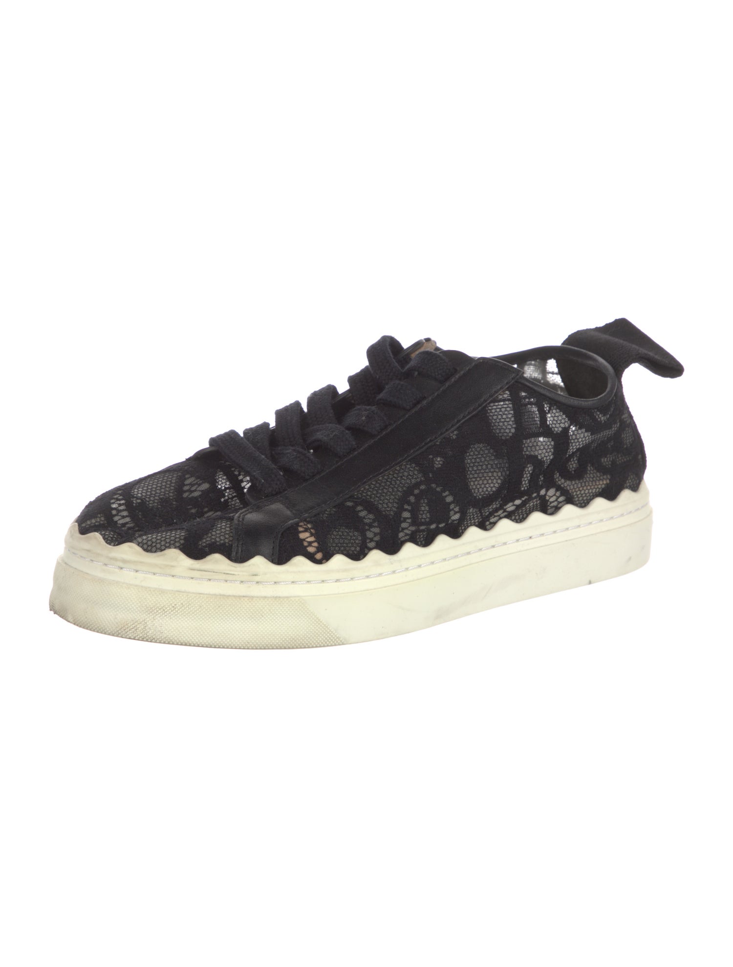 Chloé Lace Lace Pattern Sneakers