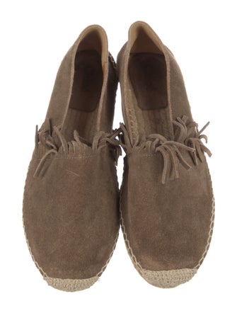 Chloé Suede Fringe Trim Accent Espadrilles